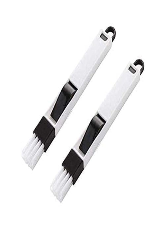 BHUMA Plastic Corners and Edges Dust Cleaning Brush with Mini Dustpan ToolsDust Cleaning Brush for Window Frame, Keyboard with Mini Dustpan Window Cleaner Brush(multiucoloured) - Image 1